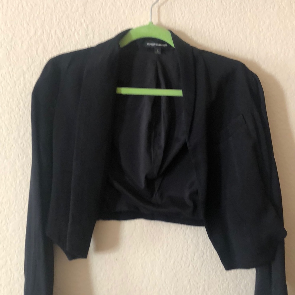 Express Crop Black Blazer